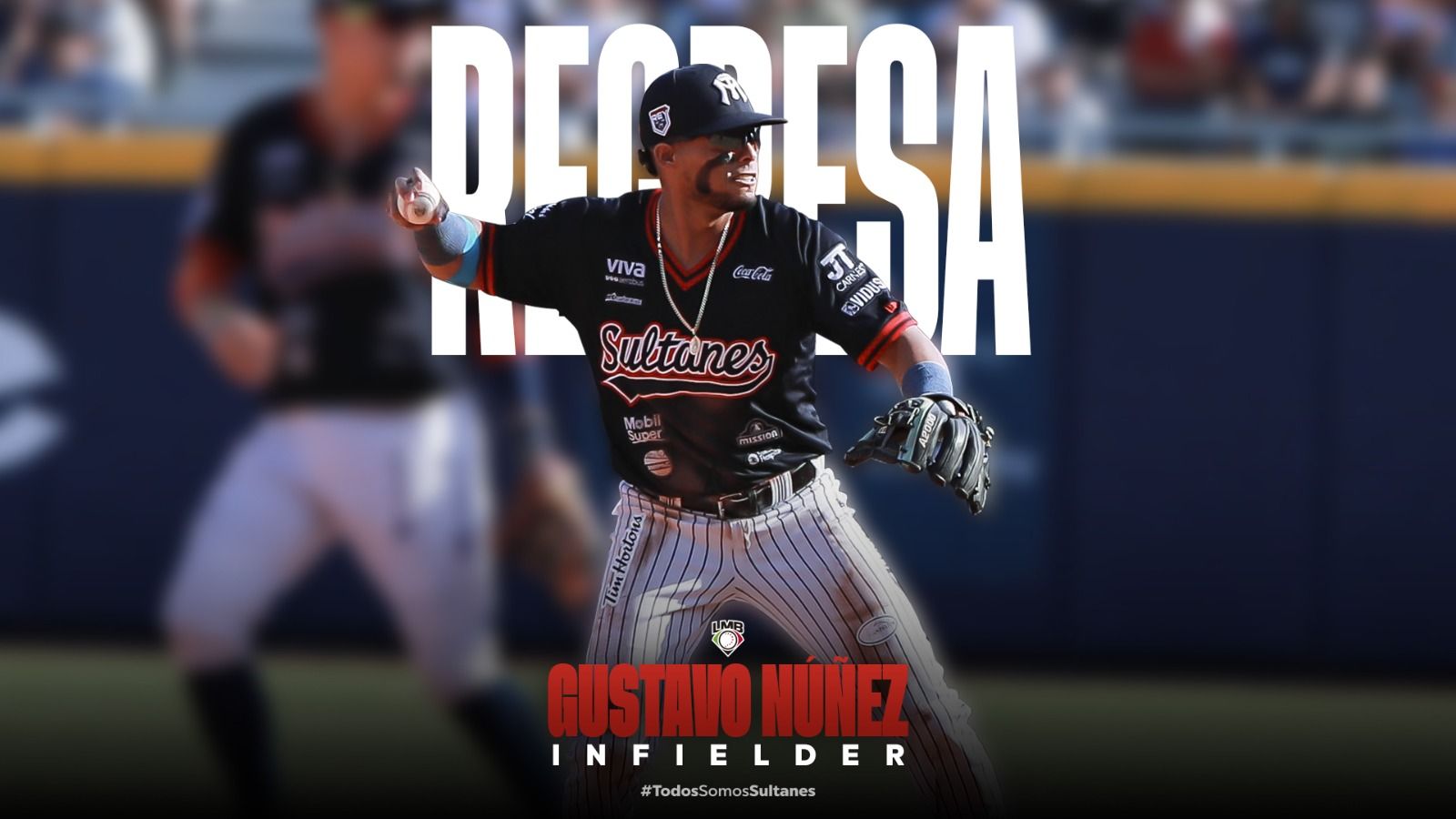 Sultanes de Monterrey anuncian el regreso de Gustavo Núñez para la Temporada 2025