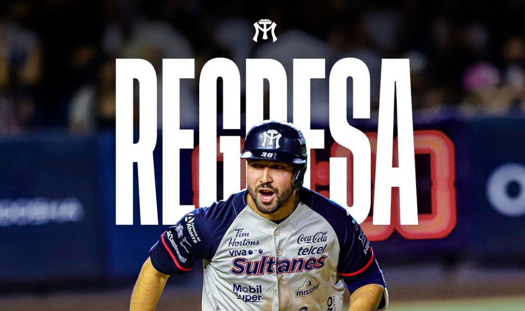 Roberto Valenzuela vuelve a Sultanes de Monterrey para impulsar la ofensiva en 2025