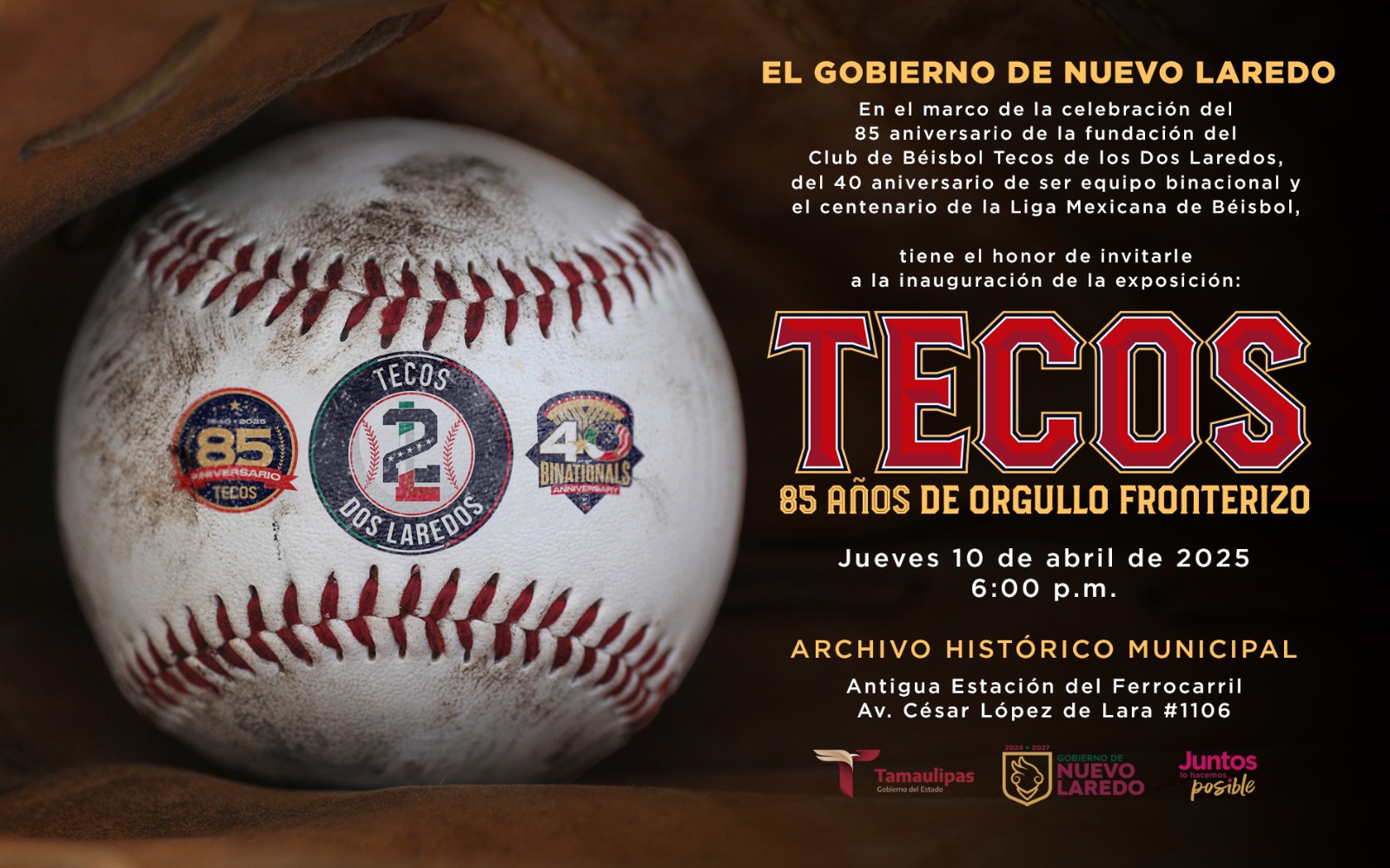 Exposición “Tecos: 85 años de historia y pasión fronteriza” llega a Nuevo Laredo
