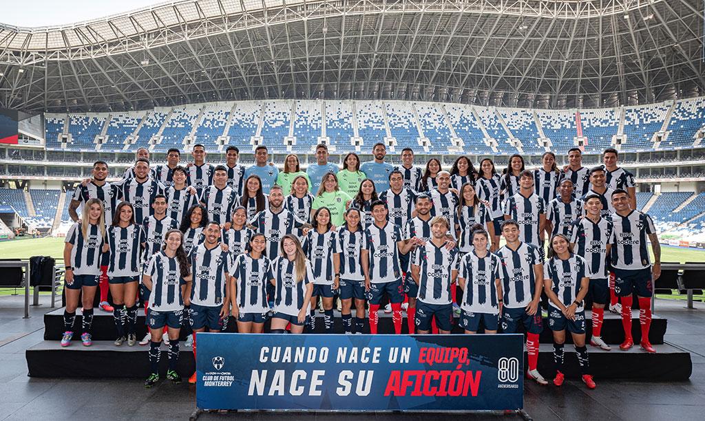 Rayados y Rayadas presentan la Foto Oficial del Apertura 2025 en el Estadio BBVA