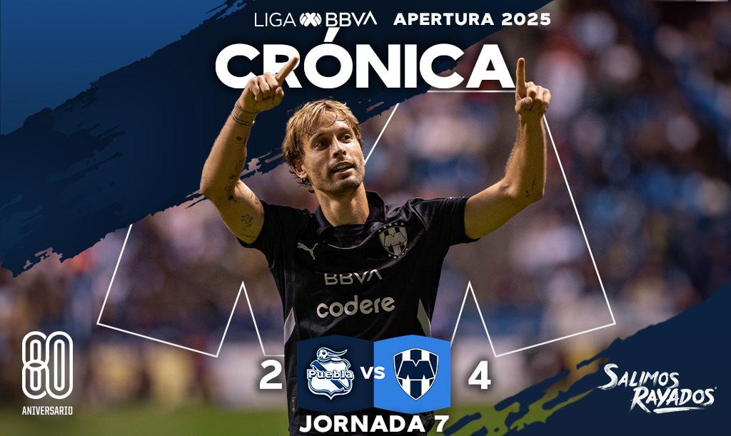 Rayados imparable: sexto triunfo al hilo, récord histórico y hat-trick de Sergio Canales