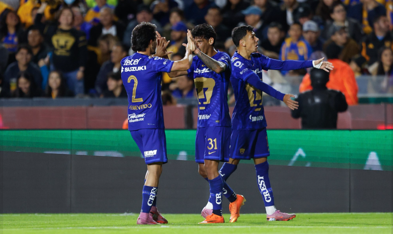 Pumas sorprende en el Volcán y rompe 12 años sin vencer a Tigres