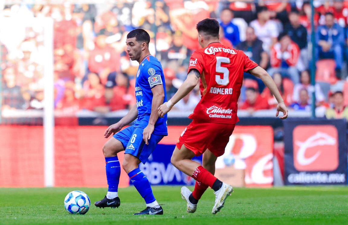 Cruz Azul rescata empate ante Toluca pese al dominio escarlata